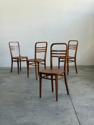 Thonet - Stoel (4) - Hout - Zeldzaam