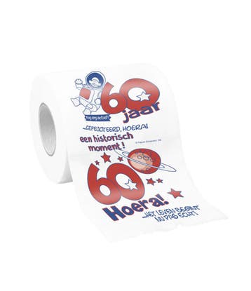 Toiletpapier 60 Jaar, Verzenden, Nieuw