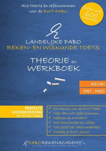 RWT-PABO Theorie en Werkboek | JAAR 1 Pabo | Landelijke, Verzenden, Zo goed als nieuw, J.J. Tappermann