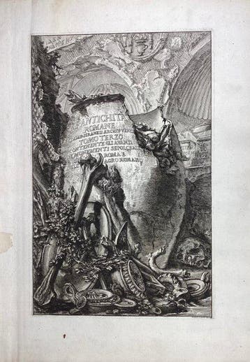 Giovanni Battista Piranesi (1720-1778) - Frontespizio del