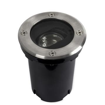 Grondspots Richtbare Grondspot LED Ø12 Rond RVS incl. GU10, Verzenden, Nieuw