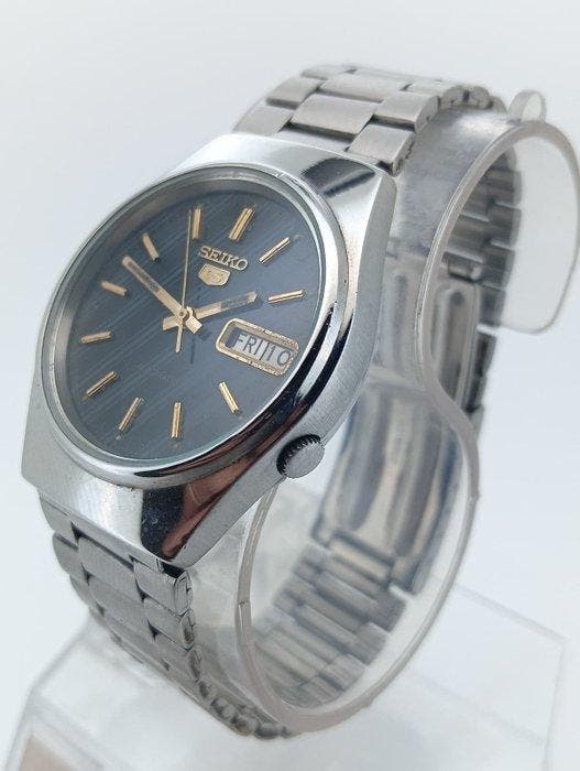 Seiko - Seiko 5 Automatic Day-Date - Sans prix de réserve -, Handtassen en Accessoires, Horloges | Antiek