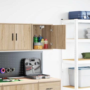 vidaXL Garagewandkast sonoma bewerkt hout eikenkleurig, Verzenden