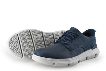 Skechers Veterschoenen in maat 41 Blauw, Verzenden, Veterschoenen