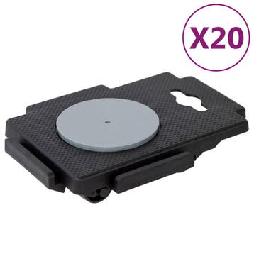 vidaXL Verhuishondjes met 8 wielen 20 st 150 kg polypropeen, Verzenden, Nieuw
