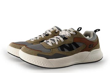 Skechers Sneakers in maat 43 Bruin, Kleding | Heren, Schoenen, Bruin, Verzenden, Zo goed als nieuw, Skechers