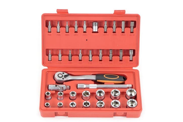 TM 36 Delige 3/8 Professionele  Doppenset, Auto diversen, Autogereedschap, Verzenden