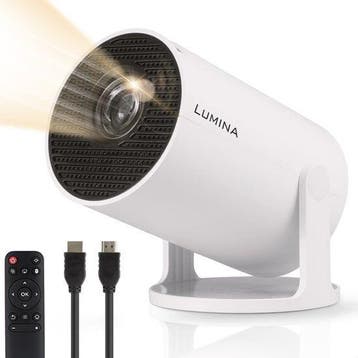 2dekans | Lumina Mini Pro Beamer - Thuisbioscoop - Projector, Audio, Tv en Foto, Beamers, Ophalen of Verzenden, Nieuw