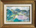 René Hamiot (1912-1975) - NO RESERVE - Collines sous le ciel, Antiek en Kunst, Kunst | Schilderijen | Klassiek