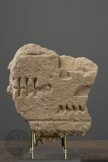 Égypte ancienne calcaire Fragment de calcaire égyptien