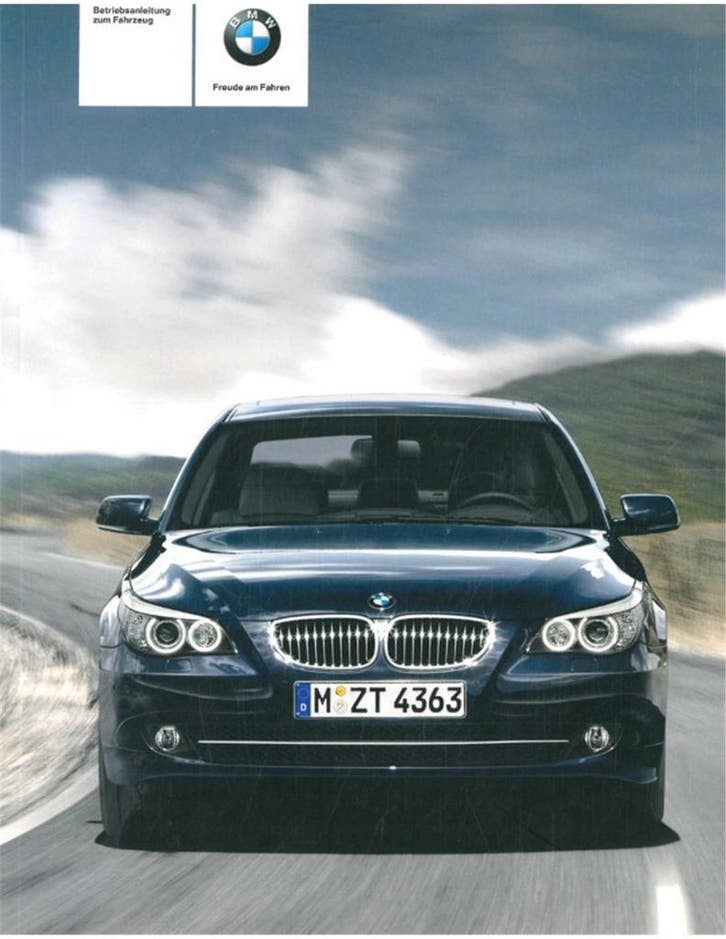 2007 BMW 5 SERIE INSTRUCTIEBOEKJE DUITS, Auto diversen, Handleidingen en Instructieboekjes