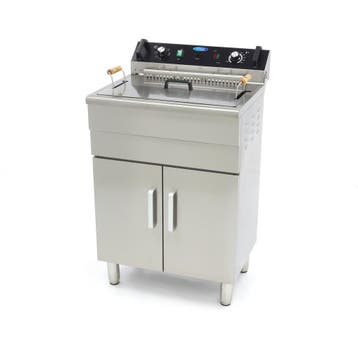 Frituurpan | 50–200°C | RVS | Ingebouwde tapkraan | 4.8kW, Verzenden, Nieuw in verpakking