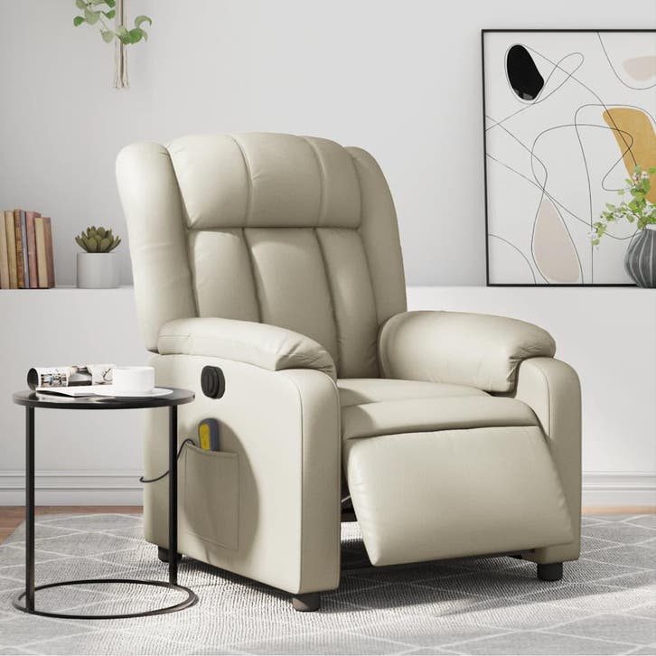 vidaXL Massagestoel verstelbaar elektrisch kunstleer, Huis en Inrichting, Fauteuils, Nieuw, Verzenden