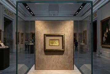 Italië. Francisco de Goya 24 carat gold finished over silver