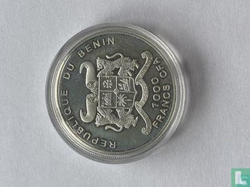 Benin 1000 francs 2002 (PROOF) Euro introduction, Verzenden, Overige landen, Losse munt, Goud
