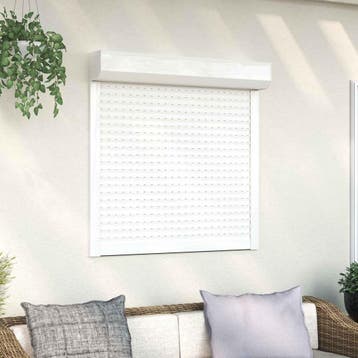 vidaXL Rolluik Wit 100 x 100 cm Aluminium en polyurethaan, Verzenden, Nieuw