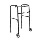 Lichtgewicht looprek met wieltjes, inklapbaar Zwart, Diversen, Verpleegmiddelen, Ophalen of Verzenden, Nieuw