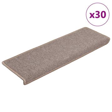 vidaXL Trapmatten 30 st 65x21x4 cm lichtbruin met, Verzenden