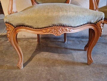 Fauteuil à la reine (2) - Hout - paar armstoelen