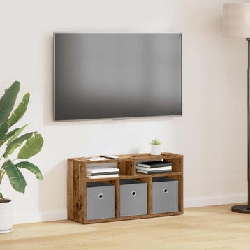 vidaXL Laagkast met lade Oudhout 72 x 22,5 x 38 cm, Huis en Inrichting, Verzenden, Nieuw
