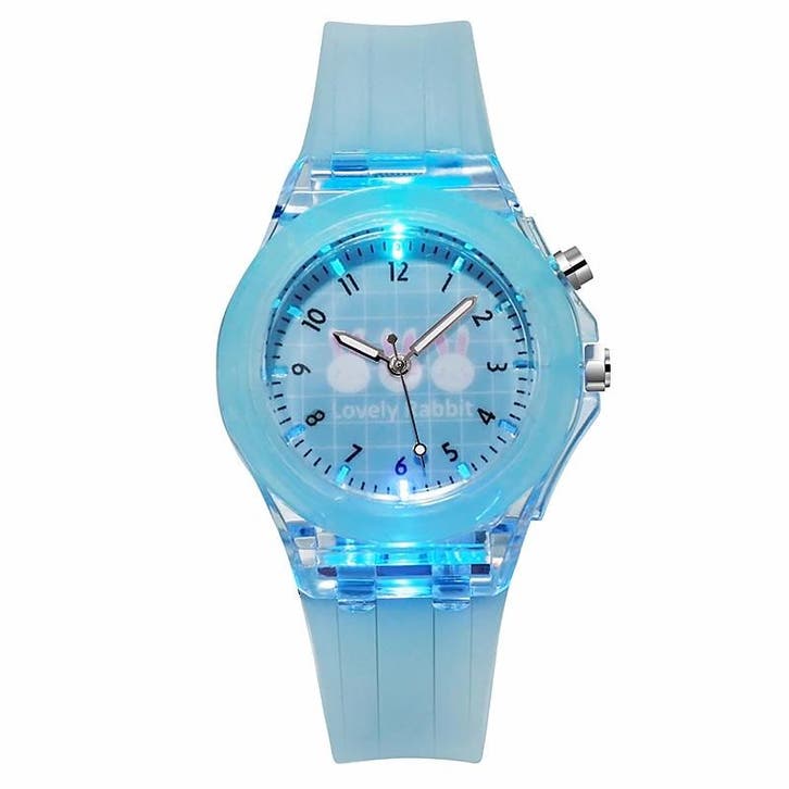 Fako - Kinderhorloge - Siliconen - Light - Ø 38mm - Rabbit -, Handtassen en Accessoires, Horloges | Kinderen, Verzenden