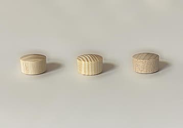 Set van 30 houten knopjes, buttons (10x15 mm, grenenhout), Verzenden, Nieuw