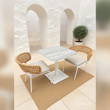 Luxe Tuinset bistroset aluminium 70x70x75cm (Tuinmeubelen), Jardin & Terrasse, Ophalen of Verzenden