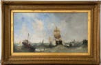 British School (XlX) - Merchantmen off Scarborough Head