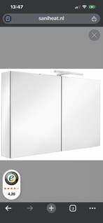 Sanijura Ice Box spiegelkast met LED verlichting 60cm, Ophalen, Nieuw, Overige typen