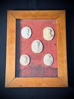 Reliëf, Grand Tour Relieftableau - 35 cm - Alabaster