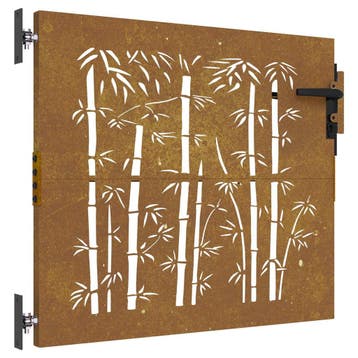Design Poort Cortenstaal 85x100cm | Retour deal | Snel weg!, Tuin en Terras, Tuinpoorten, Gebruikt, Staal, Verzenden, Minder dan 100 cm