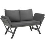 tectake Wicker-loungesofa Sintra, verstelbare armleuningen,, Tuin en Terras, Verzenden, Nieuw