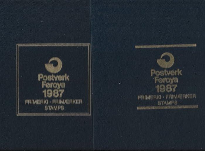 Faeröer 1987/1988 - Jaargangen volledig, met alle zegels,, Postzegels en Munten, Postzegels | Amerika