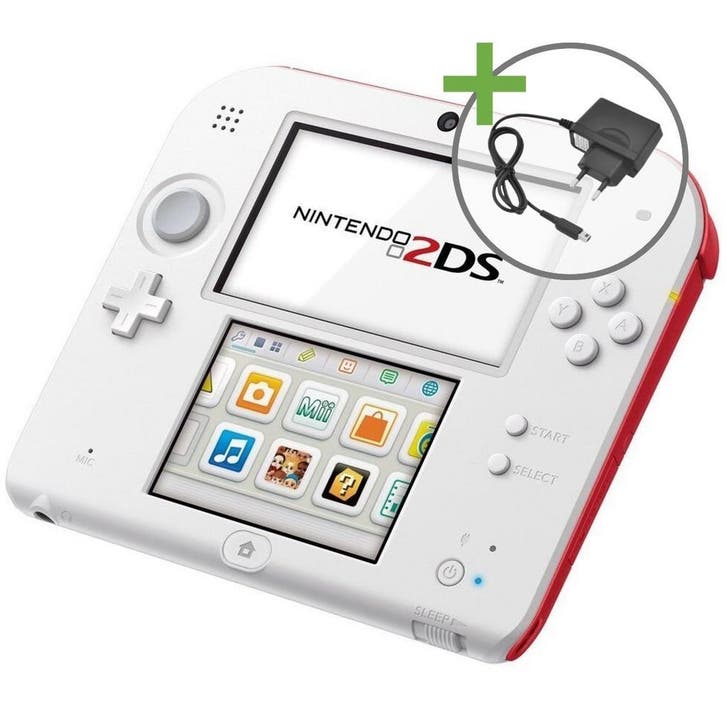 Nintendo 2DS - White/Red, Games en Spelcomputers, Spelcomputers | Nintendo 2DS en 3DS, Verzenden