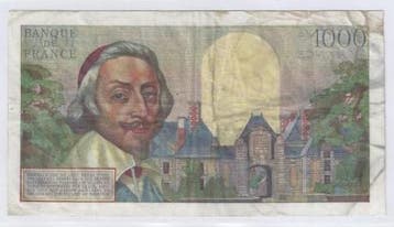1 000 Francs France Fay 42/10 1000 Francs Richelieu 03/02..., Verzenden, België