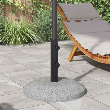 vidaXL Parasol Basisbuis 0.6 kg Zwart IJzer for 40-50 mm, Tuin en Terras, Verzenden, Nieuw