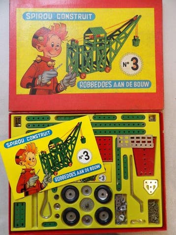 Robbedoes Meccano doos nr 3 - Robbedoes aan de Bouw - 1 x, Nieuw