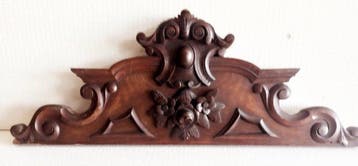 sculptuur, Sopraporta - 33 cm - Hout