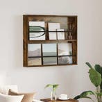 vidaXL Tijdschriftenrek Rook Eiken 80 x 12 x 70 cm Bewerkt, Verzenden, Nieuw