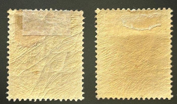 België 1867 - Leopold I in profiel - 10 centimes Grijs in 2, Timbres & Monnaies, Timbres | Europe | Belgique