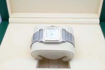 Cartier Santos Ref. 2961 Year 1990s (Box), Handtassen en Accessoires, Overige merken, Polshorloge, Ophalen of Verzenden, Zo goed als nieuw