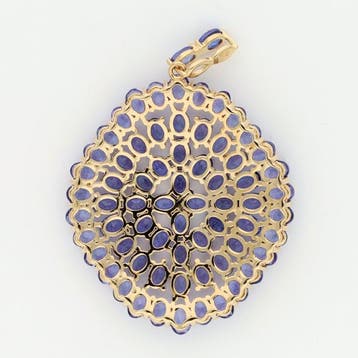 Pendentif - 14 carats Or jaune - tanzanite