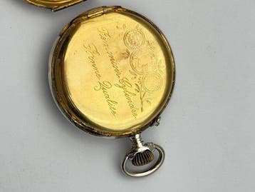 cylinder - pocket watch silver - 1900-1949