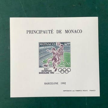 Monaco 1992 - Speciaalblok : Olympische Spelen in Barcelona, Gestempeld