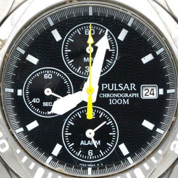 Seiko - Pulsar Chronograph Alarm 100M - Zonder minimumprijs
