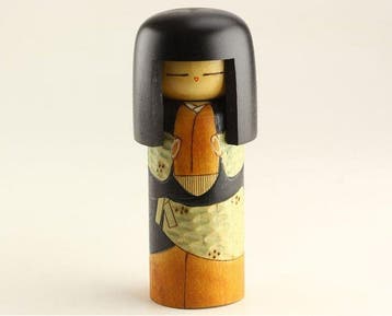 poupée kokeshi - Bois - Kosaku - Japon - XXe siècle