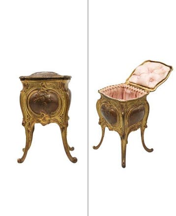 Coffret à bijoux français style Louis XV - Boîte à bijoux -