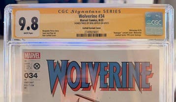 Wolverine 34 - Wolverine #34 - 1 Signed comic, Variant cover, Nieuw