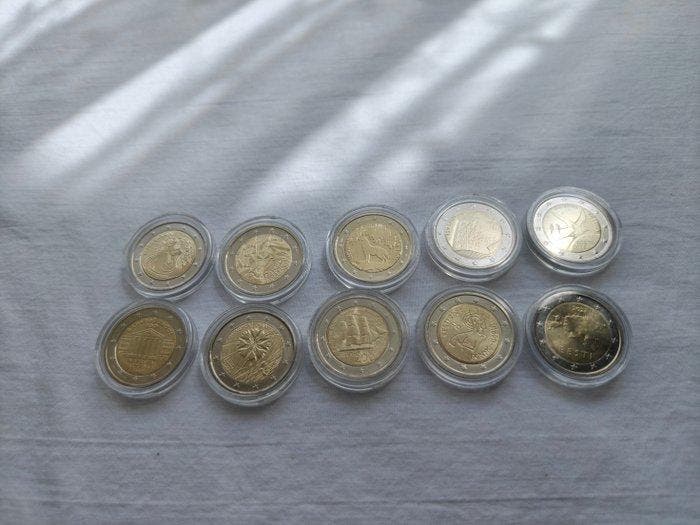 Europa. 2 Euro Various Years (25 coins) (Zonder, Timbres & Monnaies, Monnaies | Europe | Monnaies non-euro