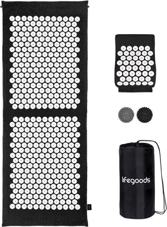 2dekans | LifeGoods Acupressuur Mat XL - met Kussen - Shakti, Diversen, Verpleegmiddelen, Ophalen of Verzenden